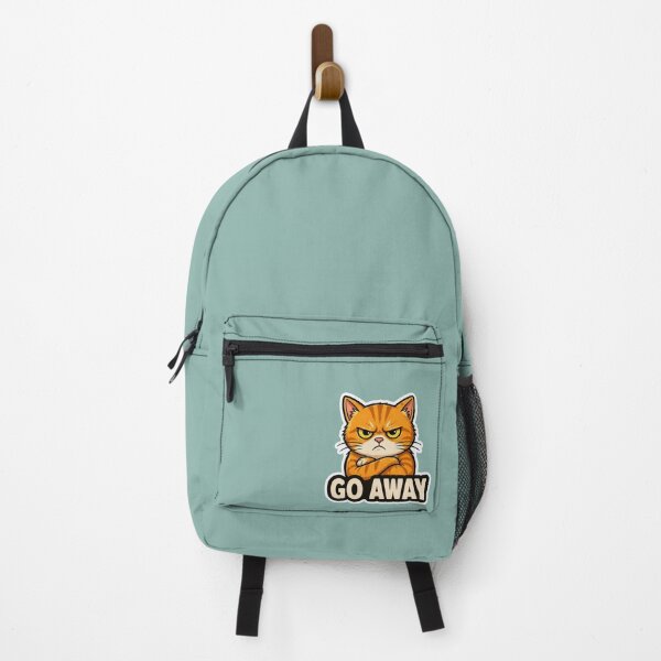 Item preview, Angry Cat Go Away Sticker | Funny Grumpy Cat Meme designed and sold by K-Vibe Design Studio.