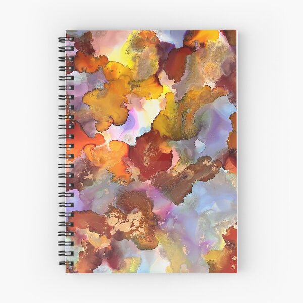 Item preview, Golden abstract alcohol ink painting  designed and sold by disabilitymum.