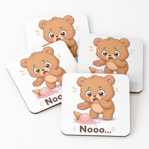 Item preview, Funny Bear Dropped Ice Cream Sad Oops Moment designed and sold by Sadia  Jannat.