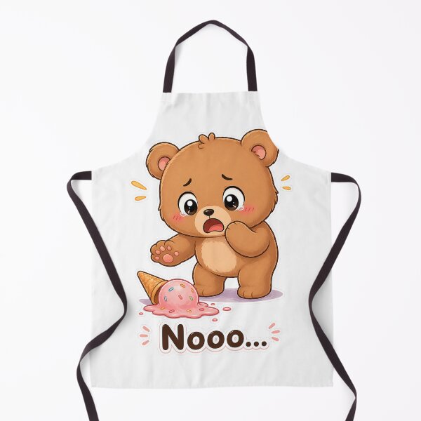 Item preview, Funny Bear Dropped Ice Cream Sad Oops Moment designed and sold by Sadia Jannat.