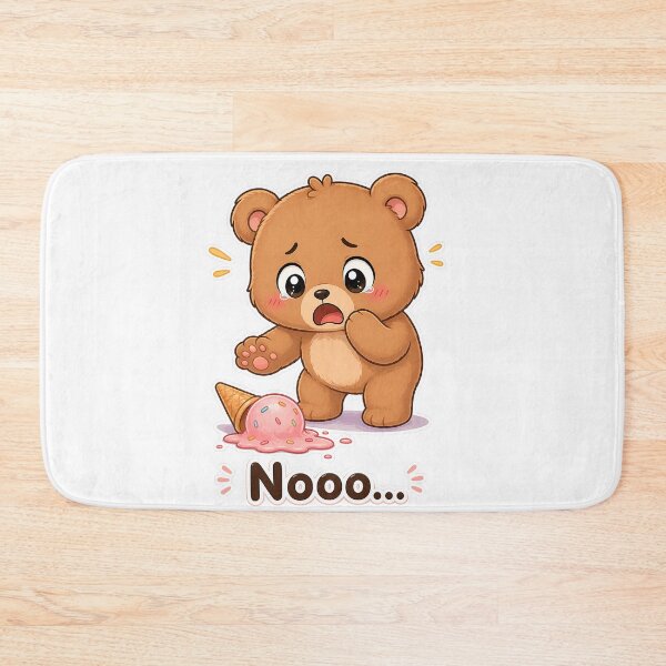 Item preview, Funny Bear Dropped Ice Cream Sad Oops Moment designed and sold by Sadia  Jannat.