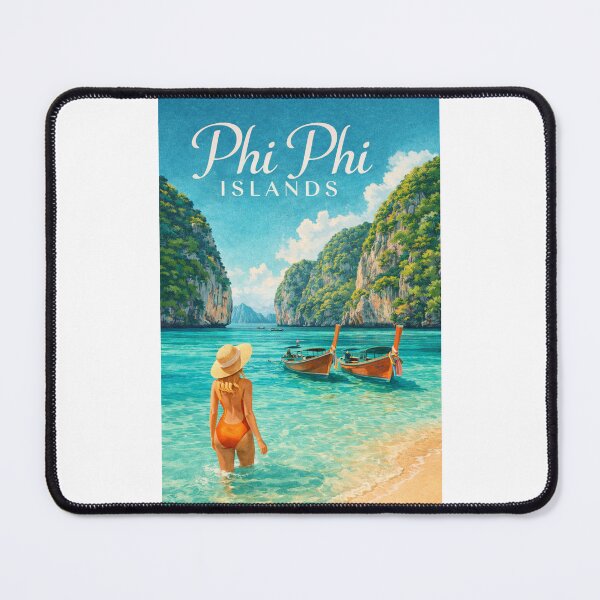 Item preview,  Phi Phi Islands Krabi Andaman Sea Thailand Limestone Cliffs Tropical Bay designed and sold by Places On Earth.