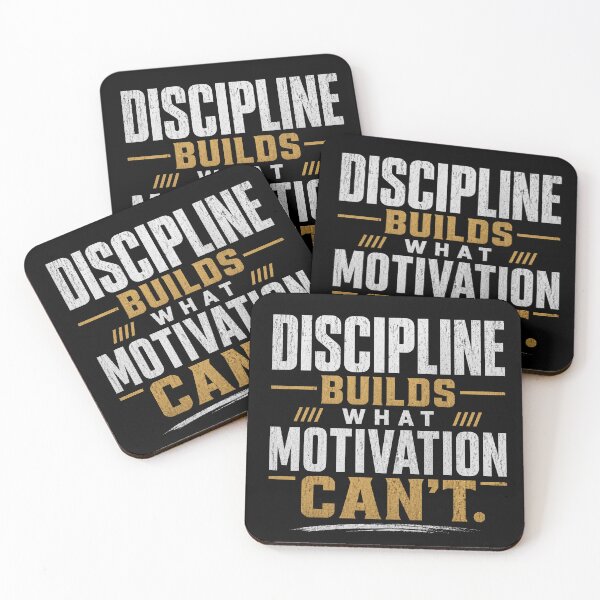 Item preview, Discipline Builds What Motivation Can’t – Powerful Mindset Quote designed and sold by the-dovlat.