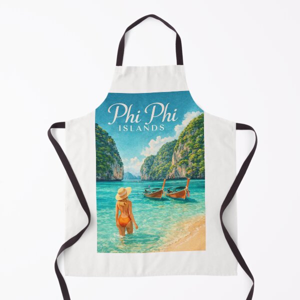 Item preview,  Phi Phi Islands Krabi Andaman Sea Thailand Limestone Cliffs Tropical Bay designed and sold by Places On Earth.