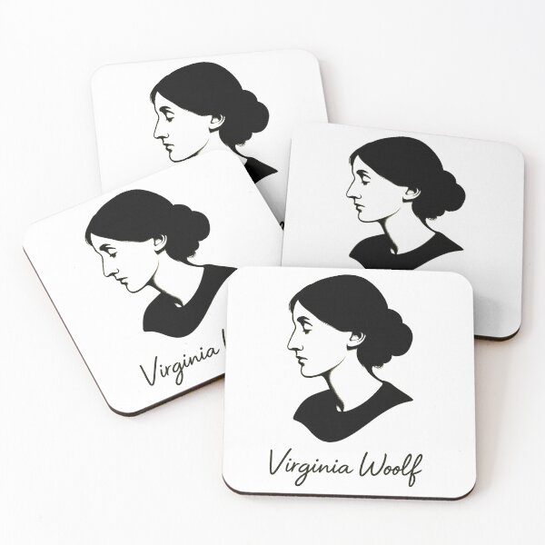Item preview, Virginia Woolf Minimalist Silhouette Line Art designed and sold by Abyswit.