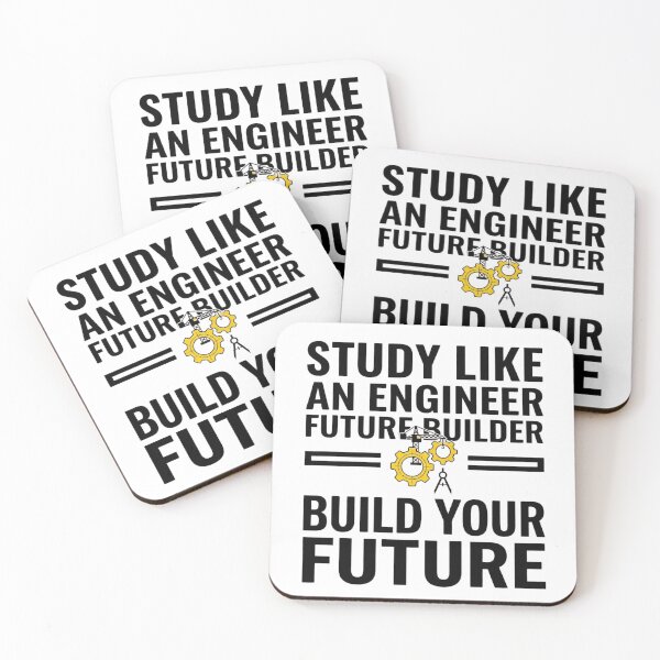 Item preview, Study Like an Engineer - Future Builder - Construction & Design designed and sold by Amr Darwish Graphic designer.