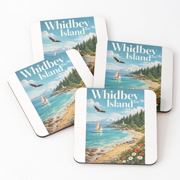 Item preview,  Whidbey Island Puget Sound Washington Deception Pass Olympic Peninsula Coast designed and sold by Places On Earth.