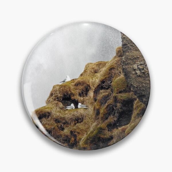 Item preview, Birds sitting near to waterfall in Iceland designed and sold by AsahiNoAme.