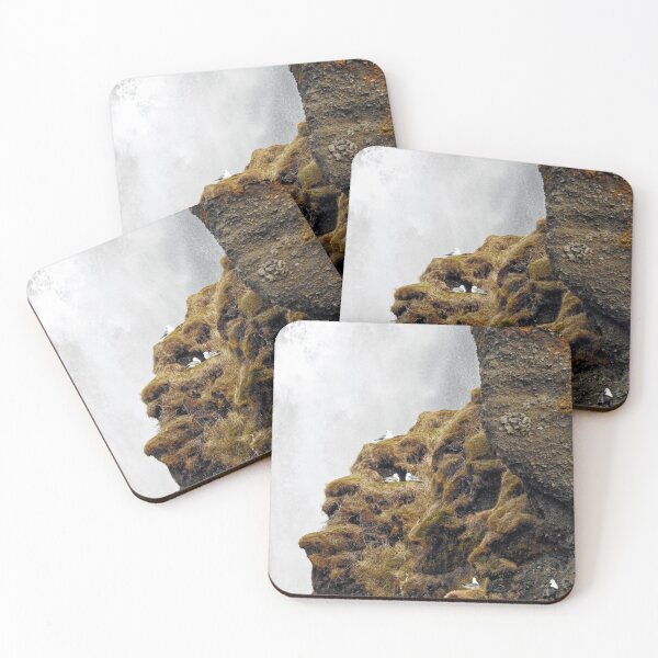 Item preview, Birds sitting near to waterfall in Iceland designed and sold by AsahiNoAme.