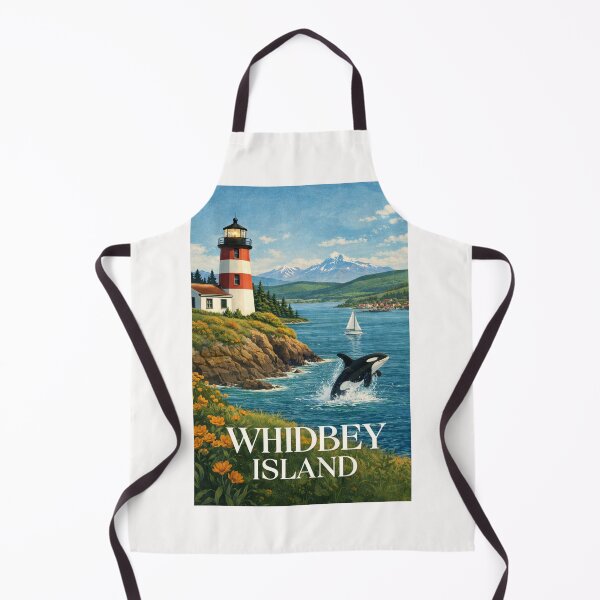 Item preview, Whidbey Island Puget Sound Washington Lighthouse Olympic Peninsula Coastline designed and sold by Places On Earth.
