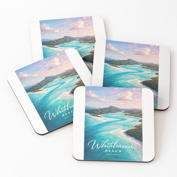 Item preview, Whitehaven Beach Whitsunday Islands Queensland Great Barrier Reef Australia designed and sold by Places On Earth.