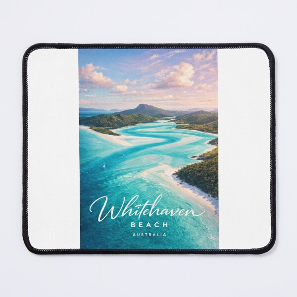 Item preview, Whitehaven Beach Whitsunday Islands Queensland Great Barrier Reef Australia designed and sold by Places On Earth.