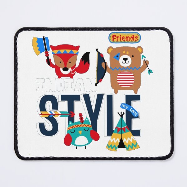 Item preview, Indian Style Forest Friends - Cute Tribal Bear and Fox Adventure Art designed and sold by GenZFashion000.