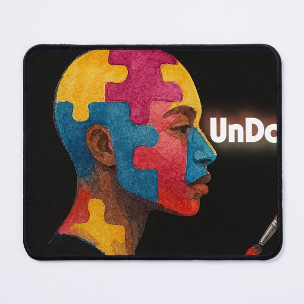 Item preview, The Puzzled abstract face  designed and sold by Adanne Chukwudi.