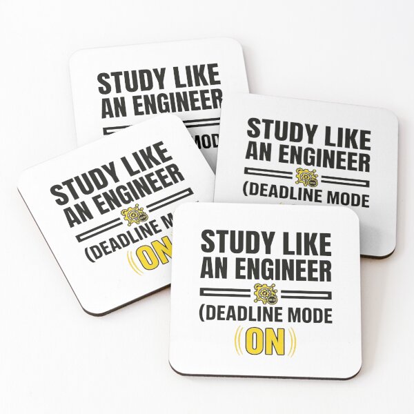 Item preview, Study Like An Engineer - Deadline Mode On - Funny Engineering designed and sold by Amr Darwish Graphic designer.