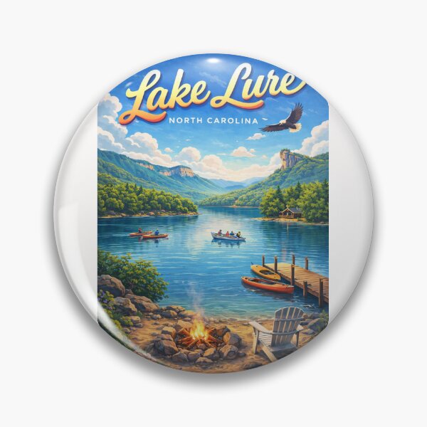 Item preview, Lake Lure North Carolina Blue Ridge Mountains Chimney Rock State Park designed and sold by Places On Earth.