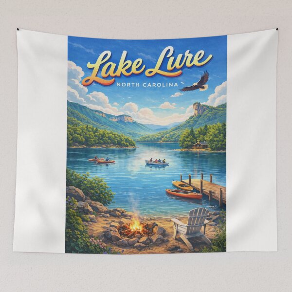 Item preview, Lake Lure North Carolina Blue Ridge Mountains Chimney Rock State Park designed and sold by Places On Earth.