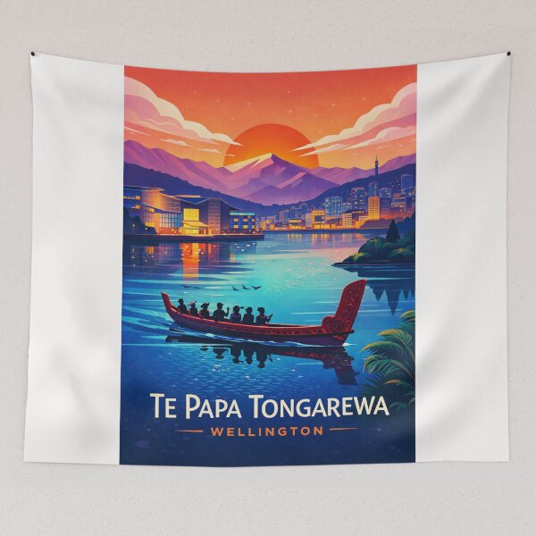 Item preview, Te Papa Tongarewa Wellington New Zealand Museum Waterfront Cityscape designed and sold by Places On Earth.