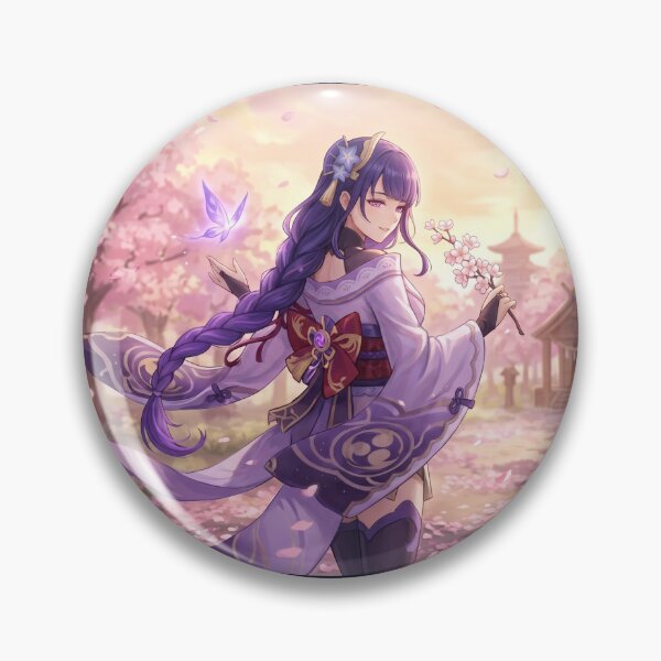 Item preview, Raiden Shogun // Genshin Impact Illustration - Sakura Anime Girl Cherry Blossom Aesthetic Art designed and sold by Astraphyllia.