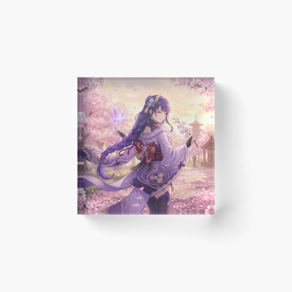 Item preview, Raiden Shogun // Genshin Impact Illustration - Sakura Anime Girl Cherry Blossom Aesthetic Art designed and sold by Astraphyllia.