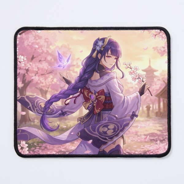 Item preview, Raiden Shogun // Genshin Impact Illustration - Sakura Anime Girl Cherry Blossom Aesthetic Art designed and sold by Astraphyllia.