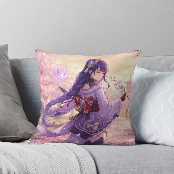 Item preview, Raiden Shogun // Genshin Impact Illustration - Sakura Anime Girl Cherry Blossom Aesthetic Art designed and sold by Astraphyllia.