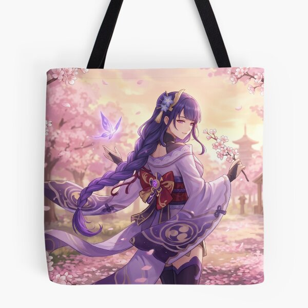 Item preview, Raiden Shogun // Genshin Impact Illustration - Sakura Anime Girl Cherry Blossom Aesthetic Art designed and sold by Astraphyllia.