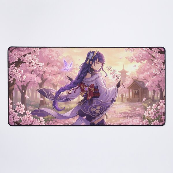 Item preview, Raiden Shogun // Genshin Impact Illustration - Sakura Anime Girl Cherry Blossom Aesthetic Art designed and sold by Astraphyllia.