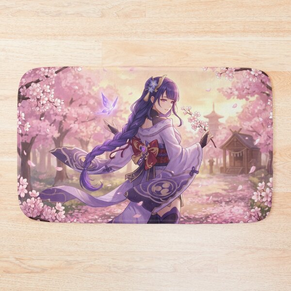 Item preview, Raiden Shogun // Genshin Impact Illustration - Sakura Anime Girl Cherry Blossom Aesthetic Art designed and sold by Astraphyllia.