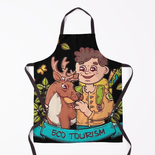 Item preview, Eco Tourism Adventure - Cute Boy and Deer Nature Illustration designed and sold by GenZFashion000.