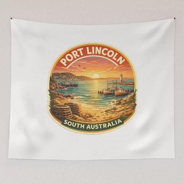 Item preview, Port Lincoln Eyre Peninsula South Australia Boston Bay Sunset Harbor Coast designed and sold by Places On Earth.