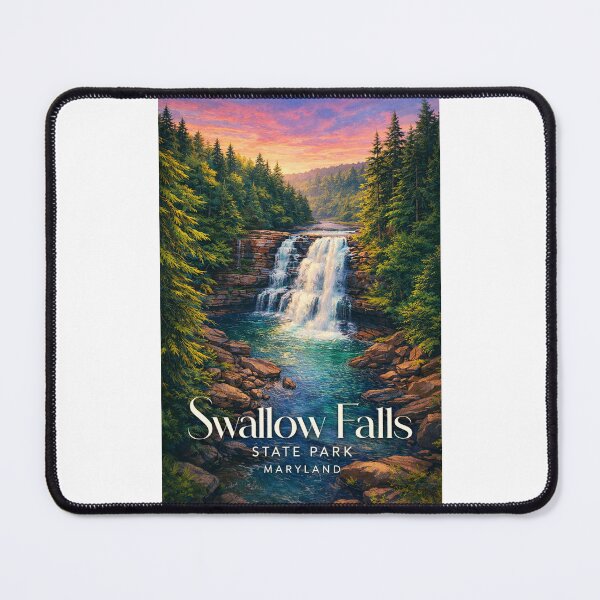 Item preview, Swallow Falls State Park Maryland Muddy Creek Falls Garrett County Deep Creek Lake designed and sold by Places On Earth.