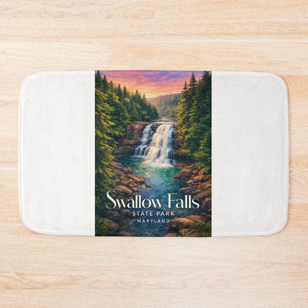 Item preview, Swallow Falls State Park Maryland Muddy Creek Falls Garrett County Deep Creek Lake designed and sold by Places On Earth.