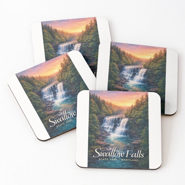 Item preview, Swallow Falls State Park Maryland Muddy Creek Falls Youghiogheny River Forest Landscape designed and sold by Places On Earth.