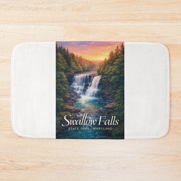 Item preview, Swallow Falls State Park Maryland Muddy Creek Falls Youghiogheny River Forest Landscape designed and sold by Places On Earth.