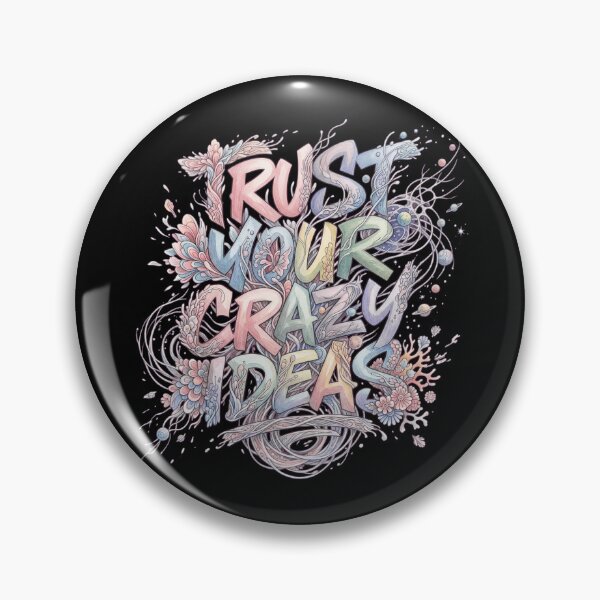 Item preview, Trust Your Crazy Ideas Minimal Watercolor Art designed and sold by MarCinu Art.