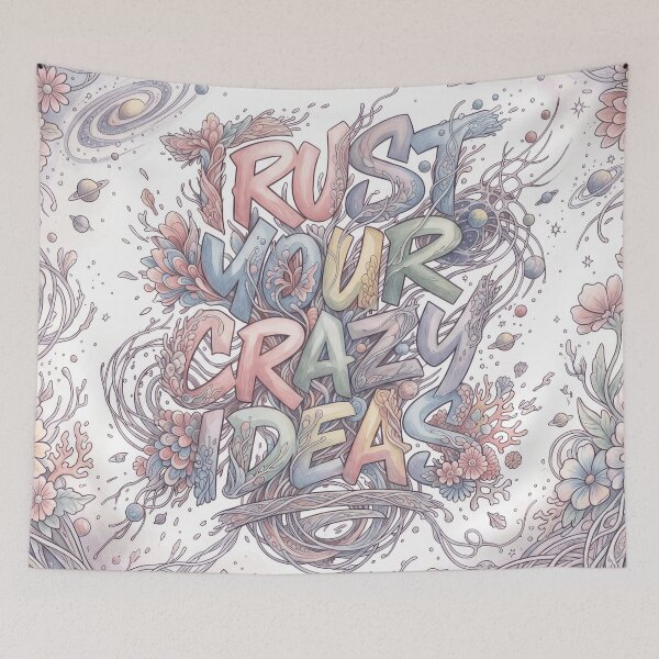 Item preview, Trust Your Crazy Ideas Minimal Watercolor Art designed and sold by MarCinu Art.
