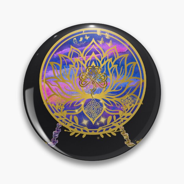 Artikelvorschau, Mystischer keltischer Lotus – Vergoldetes spirituelles Mandala entworfen und verkauft von Diseño que alegran tu día.