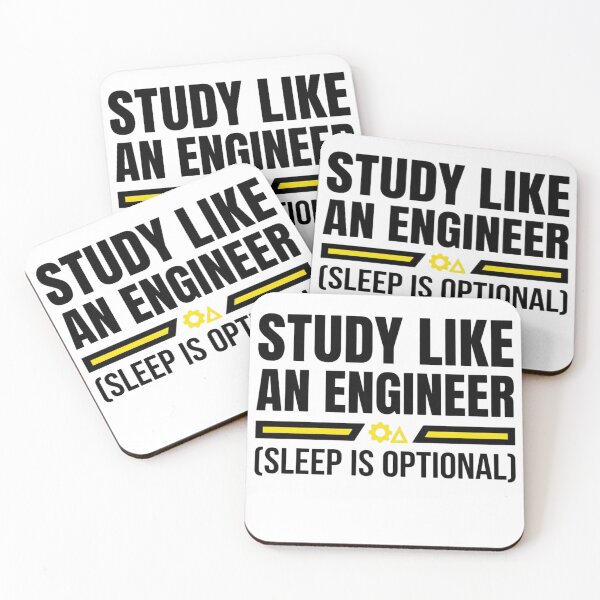 Item preview, Study Like an Engineer - Sleep Is Optional - Engineering Life designed and sold by Amr Darwish Graphic designer.