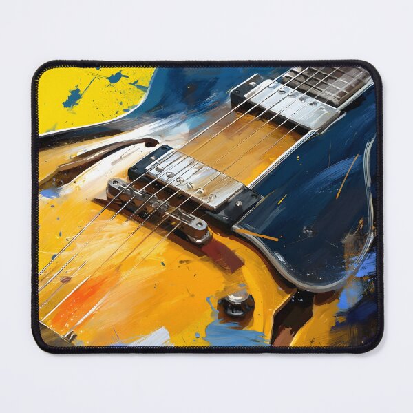 Item preview, semi hollow Jazz guitar painting artwork designed and sold by gut2000.