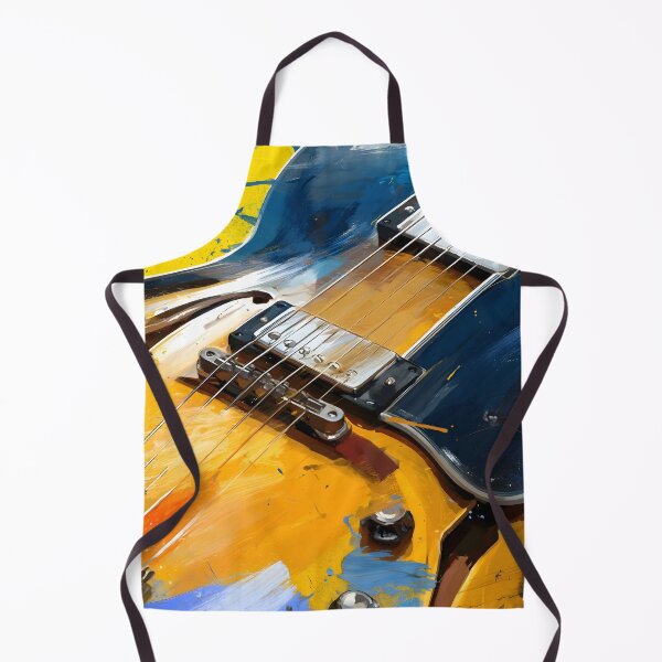 Item preview, semi hollow Jazz guitar painting artwork designed and sold by gut2000.