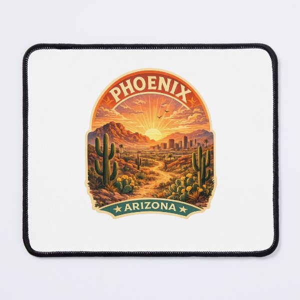 Item preview, Phoenix Arizona Sonoran Desert Camelback Mountain Downtown Phoenix Valley of the Sun designed and sold by Places On Earth.