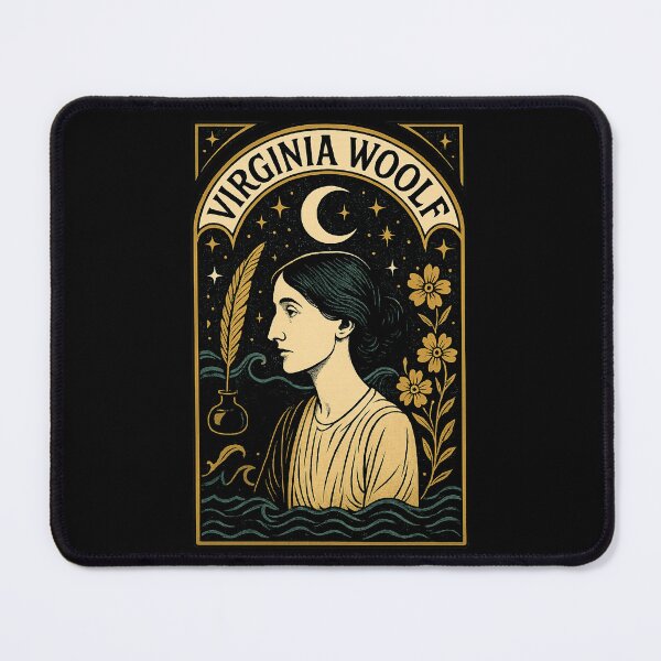 Item preview, Virginia Woolf Literary Portrait Vintage Dark Academia designed and sold by Abyswit.