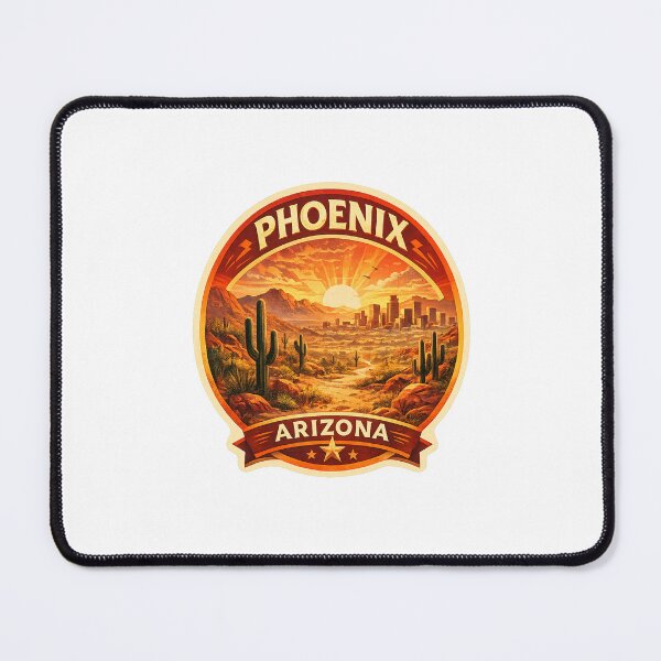 Item preview, Phoenix Arizona Sonoran Desert Camelback Mountain Downtown Skyline Valley of the Sun designed and sold by Places On Earth.