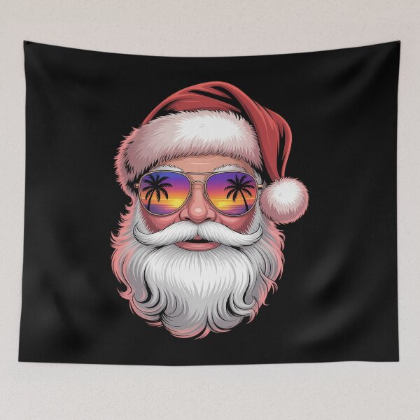 Item preview, Tropical Christmas Hawaiian Santa Sunglasses Summer Xmas designed and sold by TrinaEspinoza.