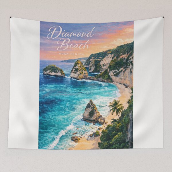 Item preview,  Diamond Beach Nusa Penida Bali Indonesia Atuh Beach Thousand Islands Viewpoint designed and sold by Places On Earth.