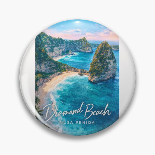 Item preview, Diamond Beach Nusa Penida Bali Indonesia Atuh Beach Raja Lima Coastal Cliffs designed and sold by Places On Earth.