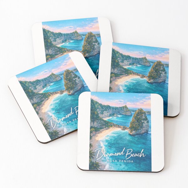 Item preview, Diamond Beach Nusa Penida Bali Indonesia Atuh Beach Raja Lima Coastal Cliffs designed and sold by Places On Earth.