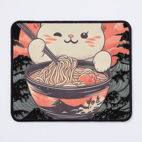 Item preview, Ramen Cute Cat #681 designed and sold by triglavis-art.
