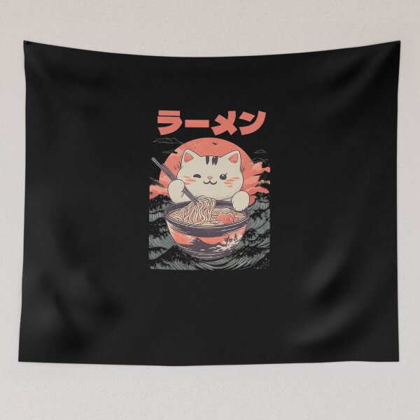 Item preview, Ramen Cute Cat #681 designed and sold by triglavis-art.